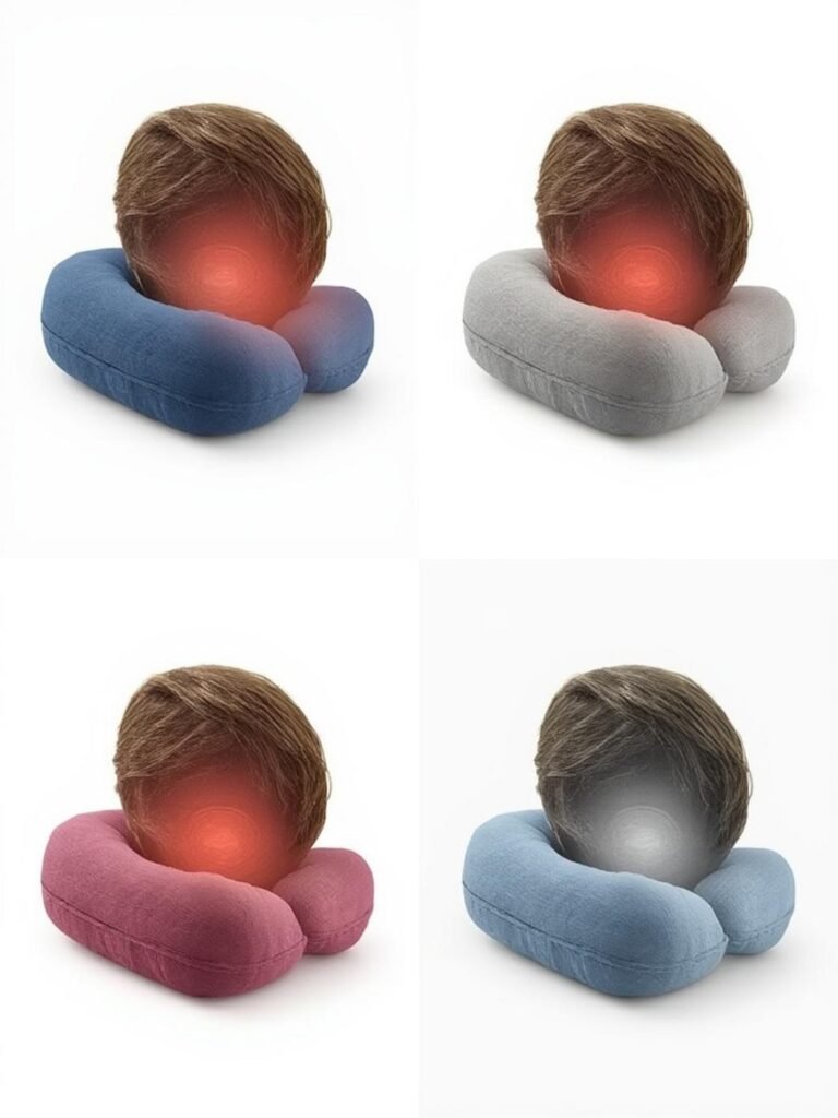 Pillow support for neck pain Grid