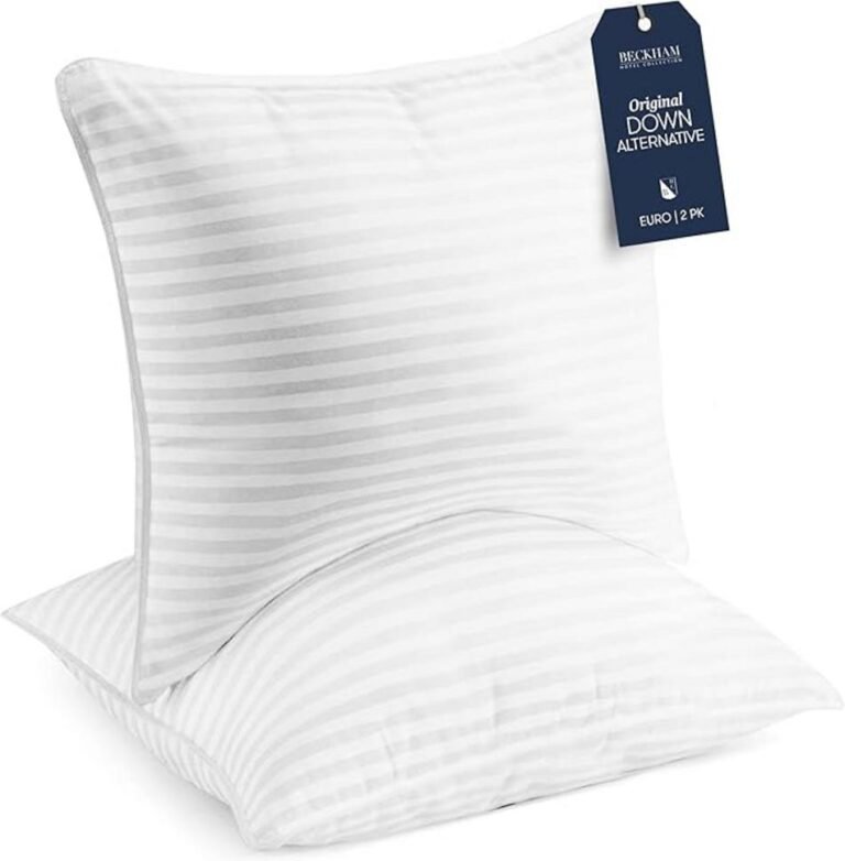 Beckham Hotel Collection Euro Size Throw Pillows (Set of 2)